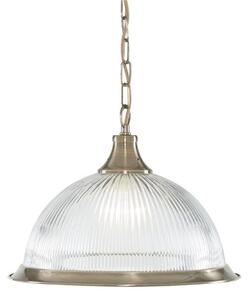 Searchlight 9369 American Diner 1 Light Ceiling Pendant Light In Antique Brass