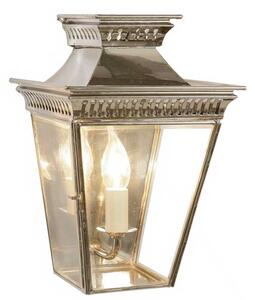 Pagoda N493 Solid Brass Nickel Plated Half Wall Lantern
