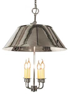 Broughton N650 Traditional Solid Brass Nickel Plated 3 Light Pendant