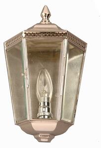 Windsor Nickel Plated Solid Brass Half Wall Lantern