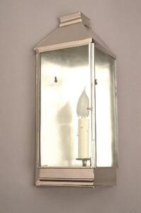 Greenwich N504 Solid Brass Nickel Plated 1 Light Wall Lantern