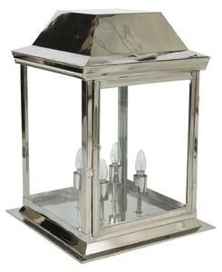 Strathmore N464A Solid Brass Nickel Plated 4 Light Exterior Large Gate Lantern