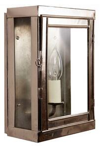 Oxbridge N475 Solid Brass Nickel Plated 1 Light Box Lantern