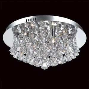 Impex Parma 6 Light Crystal Flush light, CFH011025/06/CH