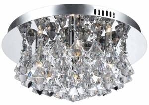 Impex Parma 4 Light Crystal Flush Light, CFH011025/04/CH