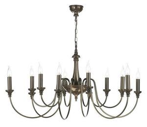 David Hunt Lighting BAI1263 Bailey 12 Light Ceiling Pendant in Bronze