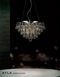 IL30015 Atla 8 Light Polished Chrome Ceiling Pendant