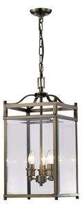 IL31112 Aston 3 Light Antique Brass Ceiling Lantern