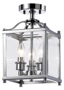 IL31100 Aston 3 Light Chrome Ceiling Lantern