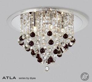 IL30009BL Black 6 Light Ceiling Light