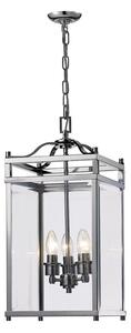 IL31102 Aston 3 Light Chrome Ceiling Lantern