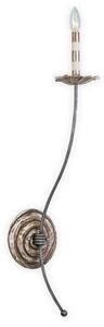 FB/PALM LUXE1 1 Light Gold Silver and White Wall Light