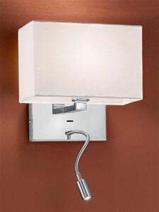 W047/9892 Polished Chrome 2 Light Adjustable Wall Light
