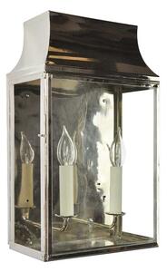 N462B Medium Nickel Strathmore 2 Light Wall Lantern