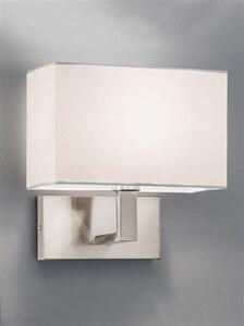W045/9892 Satin Nickel Wall Light with Shade