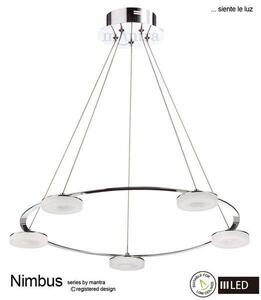 M8197 Nimbus LED 5 Light Ceiling Pendant in Chrome