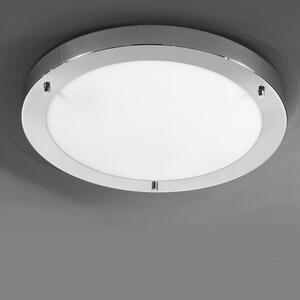 Franklite CF5682 2 Light Chrome & Glass Flush Bathroom Ceiling Light