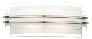 Dar SEC372 Sector LED Large Contemporary Wall Light Opal Glass