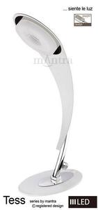 M8152 Tess LED 1 Light Table Lamp in White and Chrome