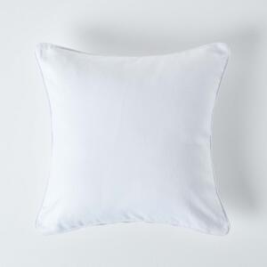 Homescapes Cotton Plain Off White Cushion Cover, 60 x 60 cm