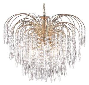 Searchlight 5175-5 Waterfall Gold 5 Light Ceiling Pendant