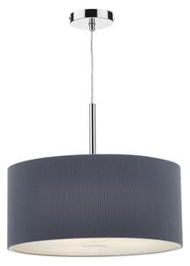 Dar ZAR1739 Zaragoza 60cm Grey 3 Light Modern Pendant Light