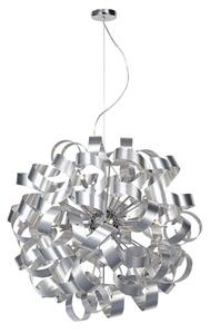 Dar RAW1250 Rawley 12 Light Aluminium Swirl Ceiling Pendant