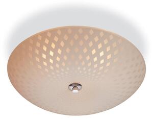 Firstlight 8316 Celine 3 Light Flush Ceiling Light with Patterned Glass