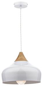 Dar GAU0102 Gaucho 1 Light Ceiling Pendant White