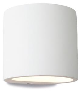 Firstlight 8321 Nina 1 Light Plaster Wall Light in White Finish