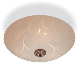 Firstlight 8317 Sadie 3 Light Flush Ceiling Light with Patterned Glass