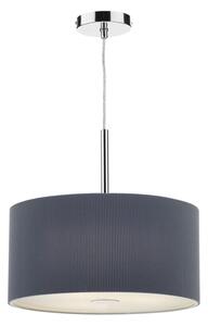 Dar ZAR1039 Zaragoza Grey 40cm 3 Light Modern Ceiling Pendant