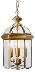 Searchlight 7133AB 3 Light Ceiling Lantern Light In Antique Brass