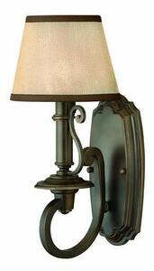 HK/PLYMOUTH1 1 Light Vintage Wall Light in Olde Bronze