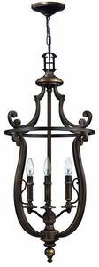 HK/PLYMOUTH4/P 4 Light Vintage Pendant in Olde Bronze