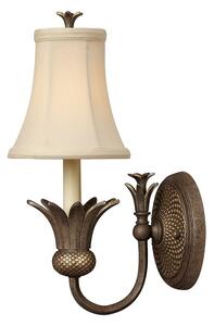 HK-PLANT1-PZ 1 Light Pearl Bronze Decorative Wall Light