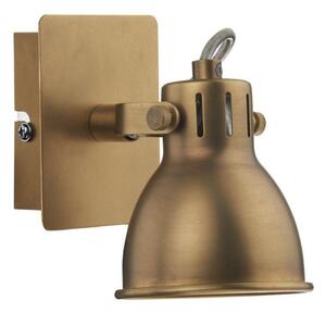 Dar IDA0775 Idaho Single Switched Spotlight in Natural Brass