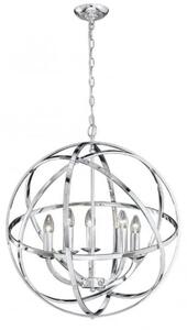 F2280/5 Zany 6 Light Concentric Chrome Pendant Light