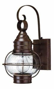 HK/CAPECOD/S Outdoor 1 Light Sml Solid Bronze Wall Lantern