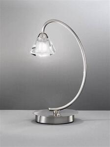 T971 Twist 1 Light Satin Nickel Table Lamp