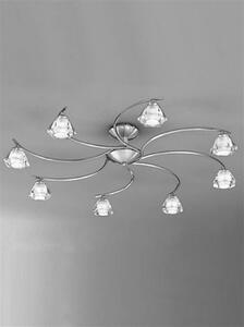 Franklite FL2294/8 Twista 8 Light Satin Nickel Ceiling Light