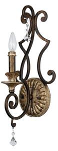 QZ/MARQUETTE1 1 Light Crystal Drop Heirloom Wall Light