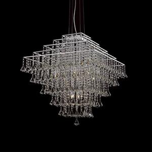 Impex CFH301171/12/CH Parma Square 12 Light Ceiling Pendant