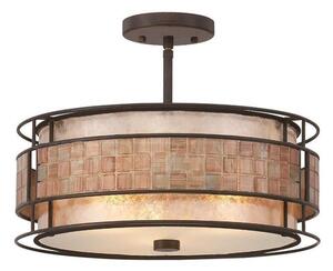 QZ/LAGUNA/SF 3 Light Renaissance Copper Semi Flush Light