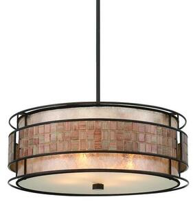 QZ/LAGUNA/P 4 Light Renaissance Copper Ceiling Pendant
