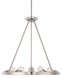 QZ-THEATERROW6IS 6 Light Imperial Silver Hanging Pendant