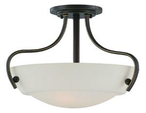QZ/CHANTILLY/SF3 3 Light Palladian Bronze Semi Flush Light