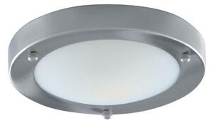Searchlight 1131-31SS Satin Silver Flush 31cm Bathroom Light I.P44