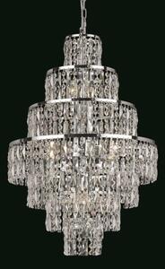Impex CF03220/08/CH New York Modern 8 Light Crystal Chandelier Ceiling Light