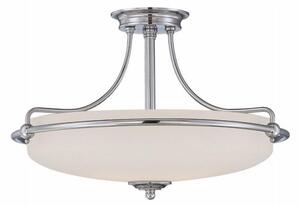QZ/GRIFFIN/SFM C 4 Light Med Chrome Semi Flush Ceiling Light